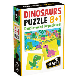 Headu Teacher Tested - 8 si 1 Puzzle Dinozauri