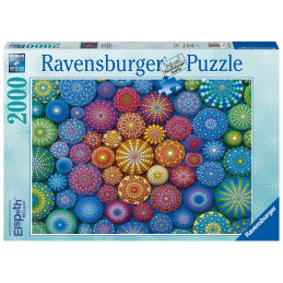 Puzzle Mandala Curcubeu, 2000 Piese