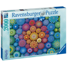 Puzzle Mandala Curcubeu, 2000 Piese