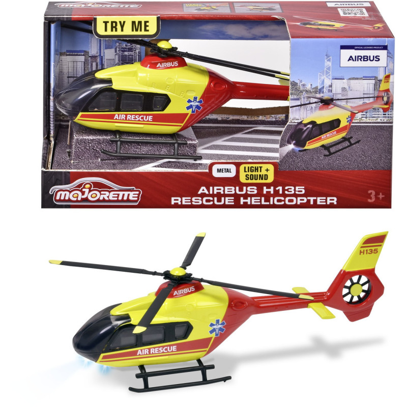 Elicopter De Salvare Airbus H135 Cu Sunete Si Lumini Majorette Elicopter De Salvare Airbus H135 Cu Sunete Si Lumini Majorette