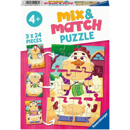 kidsmagicstore.ro|Puzzle Mix&Match Prietenii De La Ferma, 3X24 Piese56,01 lei50,41 leiRavensburgerNoutati4005556051984