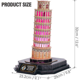 kidsmagicstore.ro|CUBICFUN - PUZZLE 3D TURNUL DIN PISA EDITIE LUMINOASA 42 PIESE105,78 lei95,20 leiCubic FunNoutati6944588205355