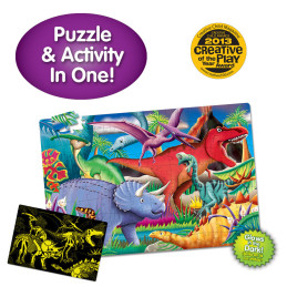 Puzzle Straluceste In Intuneric - Dinozauri