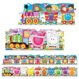 Set 2 Puzzle-Uri Trenul Urias Cu Culori Si Forme