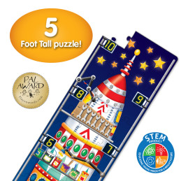 Puzzle Inalt De Podea - Racheta 123