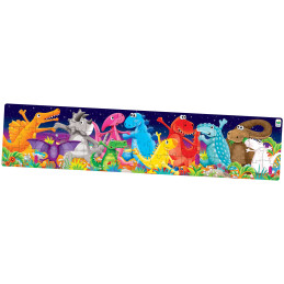 Puzzle Lung De Podea - Dinozauri Colorati