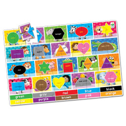 Puzzle Mare De Podea - Culori Si Forme - Eng