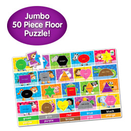 Puzzle Mare De Podea - Culori Si Forme - Eng