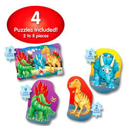 Set Primele Mele 4 Puzzle-Uri Dinozauri