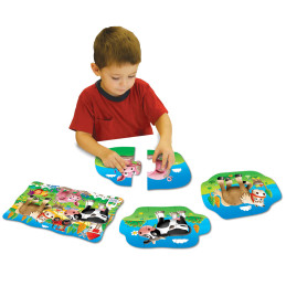 Set Primele Mele 4 Puzzle-Uri Ferma