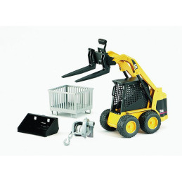 Bruder - Accesorii - Cutie Tip Palet, Troliu Si Furci Pentru Incarcator