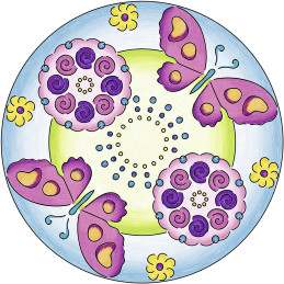 Ravensburger - Set De Creatie Mandala Flori Si Fluturi