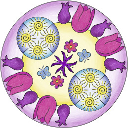 Ravensburger - Set De Creatie Mandala Flori Si Fluturi