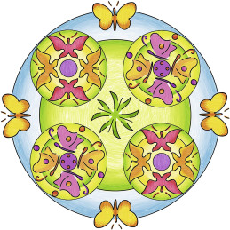 Ravensburger - Set De Creatie Mandala Flori Si Fluturi