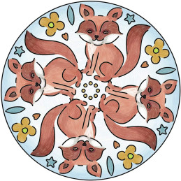 Ravensburger - Set De Creatie Mini Mandala Cu Animale