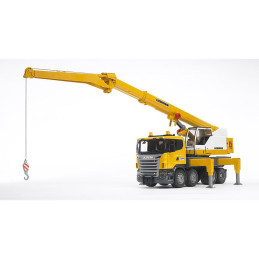 Bruder - Camion Cu Macara Scania R-Series Liebherr Cu Lumini Si Sunete