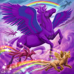Puzzle Animale Mitice, 3X49 Piese