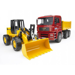 Bruder - Camion Man Tga Si Incarcator Articulat Fr 130