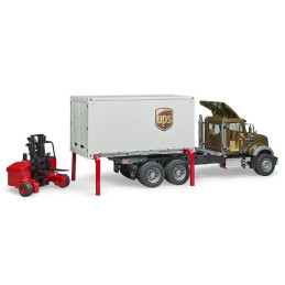 Bruder - Camion Ups Mack Granite Cu Stivuitor