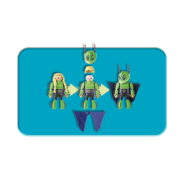 Playmobil - Raffnut Si Taffnut In Costume De Zbor