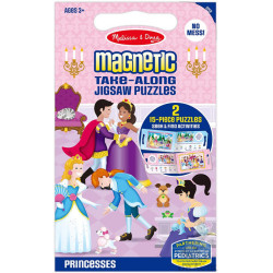 Set puzzle magnetic cu Prințese Melissa & Doug
