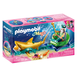 Playmobil - Regele Marii Cu Trasura Rechin