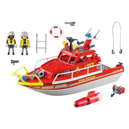 Playmobil - Barca De Salvare A Pompierilor