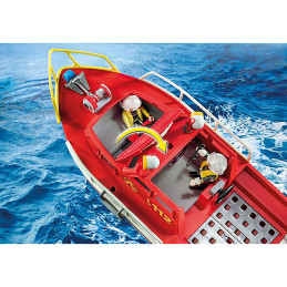 Playmobil - Barca De Salvare A Pompierilor