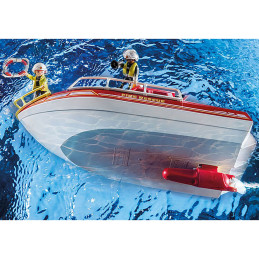 Playmobil - Barca De Salvare A Pompierilor