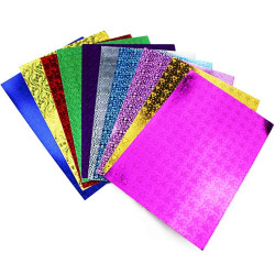Carton holografic A4, 10 modele/set