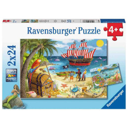 kidsmagicstore.ro|Puzzle Pirati Si Sirene, 2X24 Piese63,42 lei57,08 leiRavensburgerNoutati4005556056767