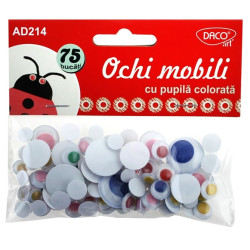 Accesorii craft - AD214 Ochi cu pupila colorata DACO