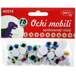 Accesorii craft - AD215 Ochi sprancenati si rotati DACO