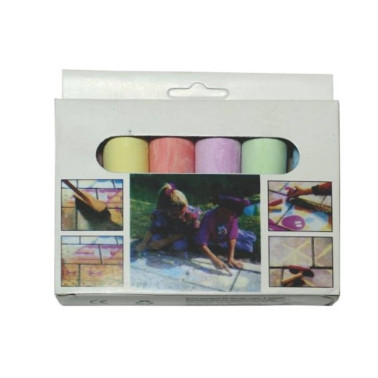 Creta color cutie de 6 bucati pentru asfalt, jumbo