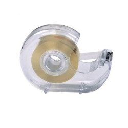 Dispencer banda adeziva transparenta 15mm x 10m