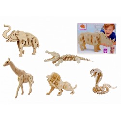 Joc puzzle lemn 3D animale safari Eichhorn