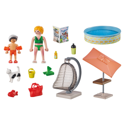Playmobil-DISTRACTIE LA PISCINA IN CURTE