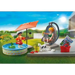 Playmobil-DISTRACTIE LA PISCINA IN CURTE