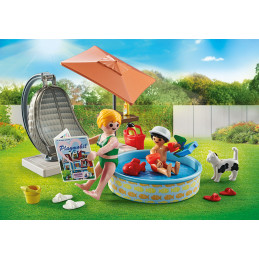 Playmobil-DISTRACTIE LA PISCINA IN CURTE