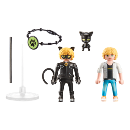 Playmobil-MIRACULOUS ADRIEN SI CAT NOIR