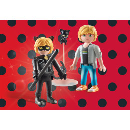 Playmobil-MIRACULOUS ADRIEN SI CAT NOIR