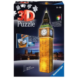 Puzzle 3D Big Ben, Editie Luminoasa, 216 Piese