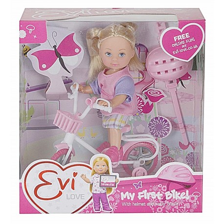 Papusa Evi Love cu bicicletă Simba Toys