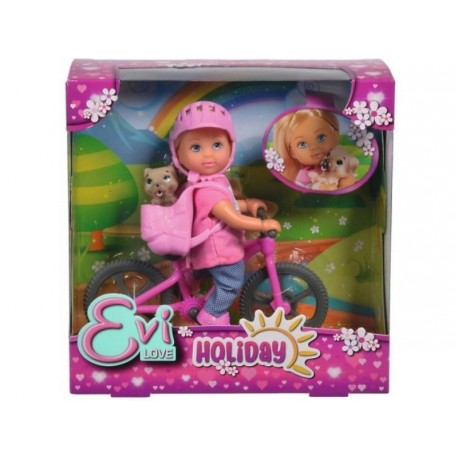 Papusa Evi Love Holiday Bike Simba Toys