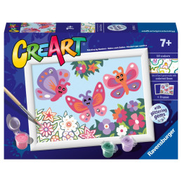 Ravensburger - Pictura pe numere fluturi fericiti