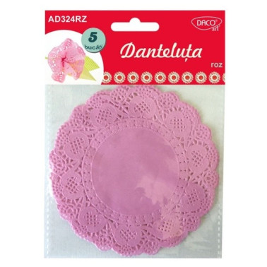 Accesorii craft - AD324RZ Danteluta roz DACO