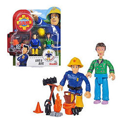 Set 2 figurine Pompierul Sam Simba Toys