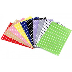 Fetru imprimat cu buline, A4, 1 mm, set de 10 coli