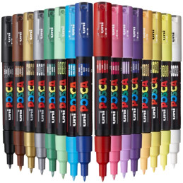 Marker UNI Posca PC-1M, varf rotund, 0.7mm