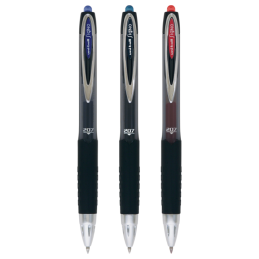 Pix cu gel Uni-ball Signo UMN-207, 0.7mm, cu mecanism, corp semitransparent, grip cauciucat, scris diverse culori